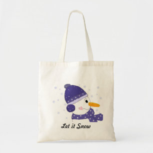 Snowman - Let it Snow Tote Bag
