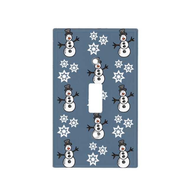 Snowman Light Switch Cover (Front)