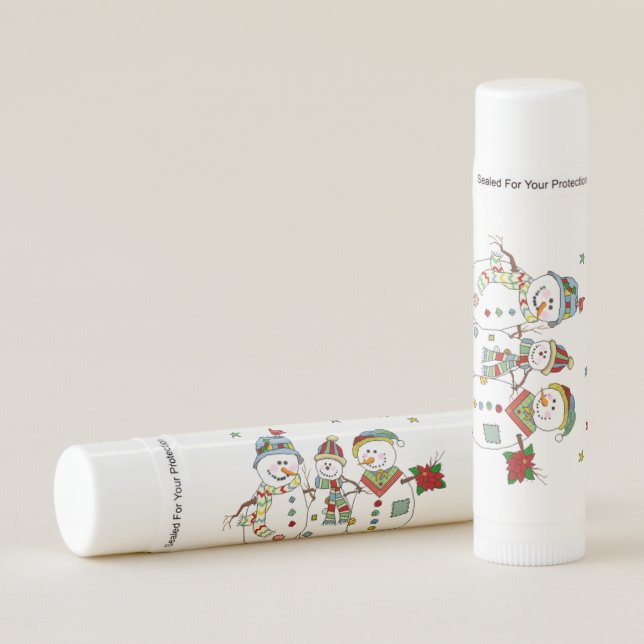 Snowman Lip Balm (Front)