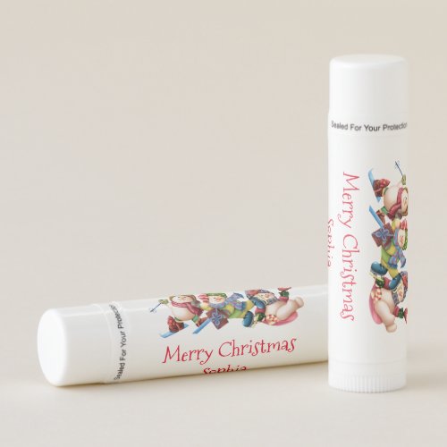 Snowman Lip Balm