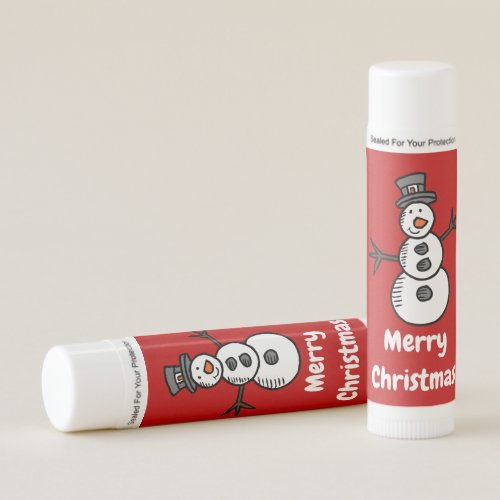 Snowman Lip Balm