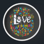 Snowman Love Christmas Decorations Clock<br><div class="desc">Cute design of a Gingerbread Snowman Love Christmas Decorations decorations. Makes a special present for anyone during the holiday season.</div>