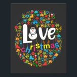 Snowman Love Christmas Decorations Photo Print<br><div class="desc">Cute design of a Gingerbread Snowman Love Christmas Decorations decorations. Makes a special present for anyone during the holiday season.</div>