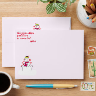 Snowman Love Christmas Envelope
