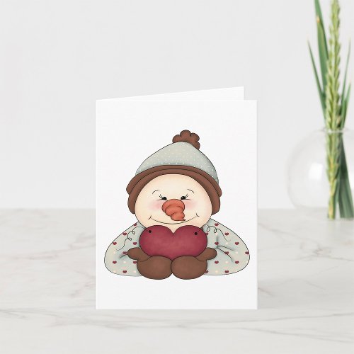 Snowman Love Note Cards
