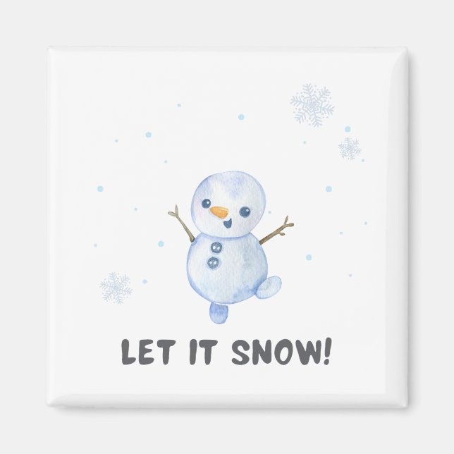 Snowman  magnet (Front)