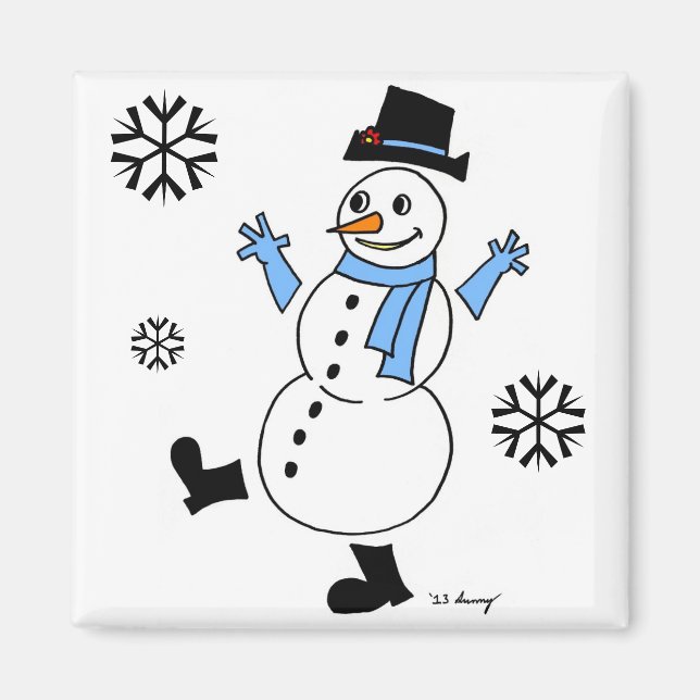 Snowman Magnet (Front)