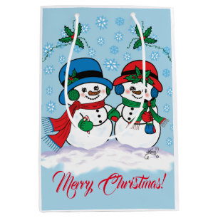 Snowman Medium Gift Bag