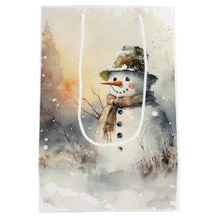 Snowman Medium Gift Bag
