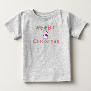 Snowman Merry Christmas  Baby T-Shirt