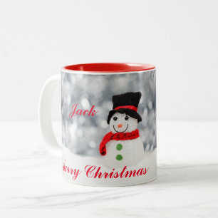 SNOWMAN MERRY CHRISTMAS CUSTOM MUG