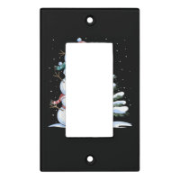 Snowman Merry Christmas Santa Claus Tree Snow Fami