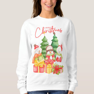 Snowman Merry Christmas Sweatshirt