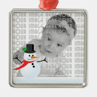 Snowman Metal Ornament