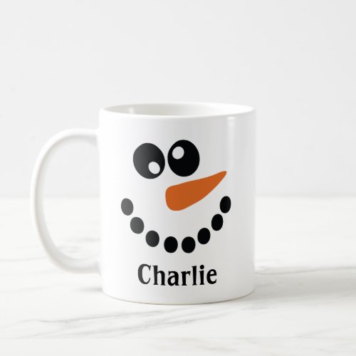 Snowman Monogrammed Coffee Mug