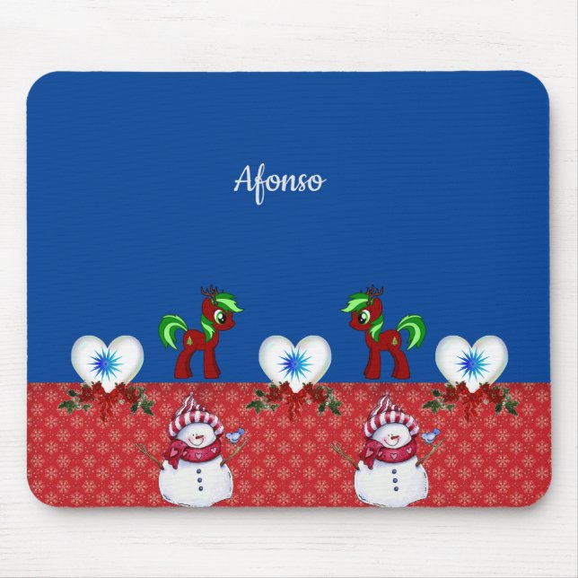Snowman Mouse Pad (Front)