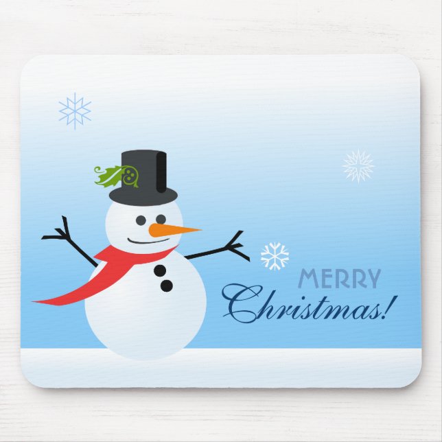 Snowman Mouse Pad (Front)