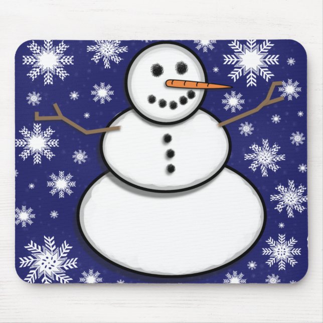 Snowman Mouse Pad (Front)