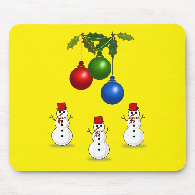 Snowman Mouse Pad (Front)