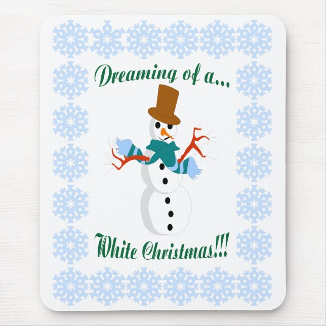 Snowman Mouse Pad (Front)
