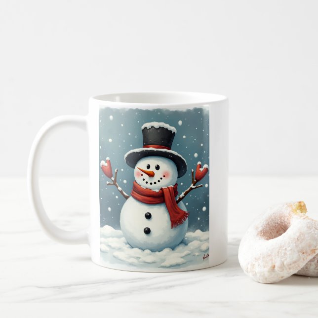 Snowman Mug (With Donut)