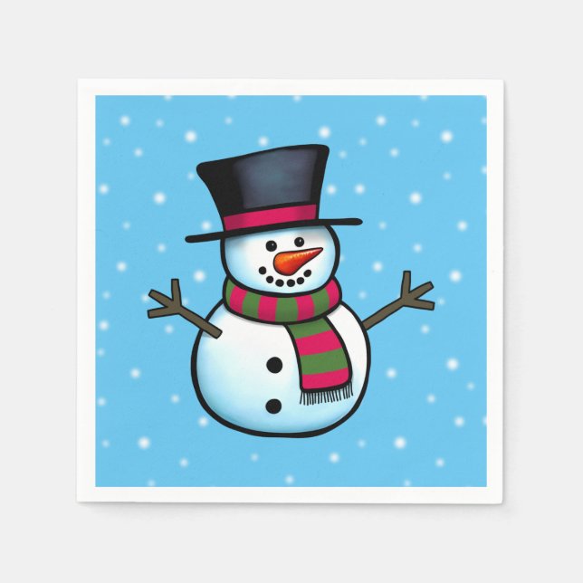 Snowman Napkins (Front)