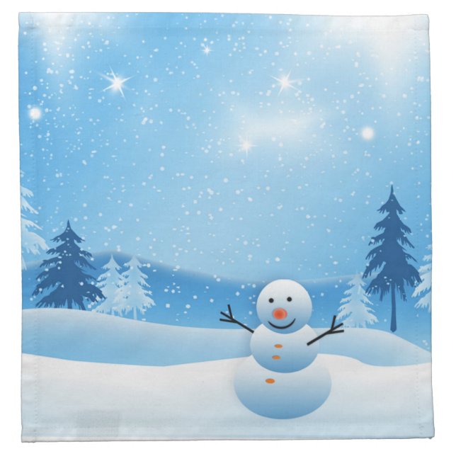 Snowman Napkins (Front)