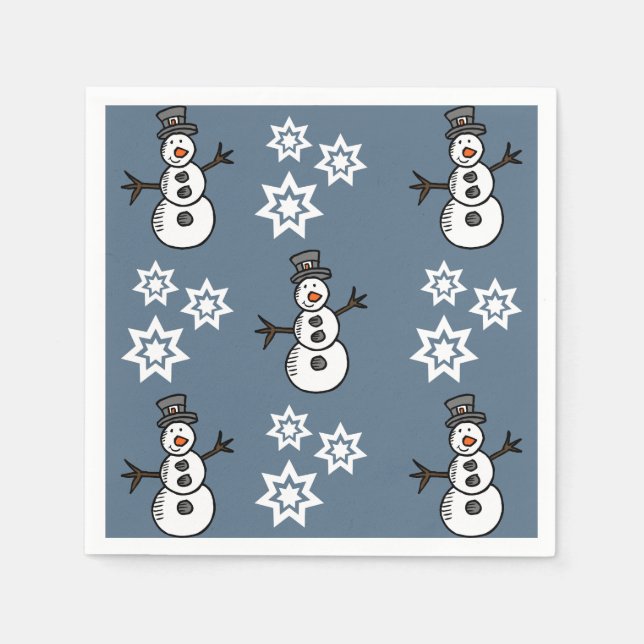 Snowman Napkins (Front)