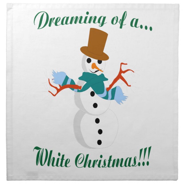 Snowman Napkins (Front)