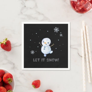 Snowman  napkins