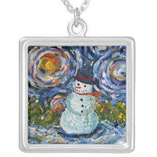 Snowman Necklace
