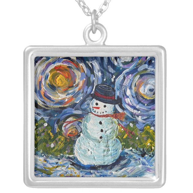 Snowman Necklace (Front)