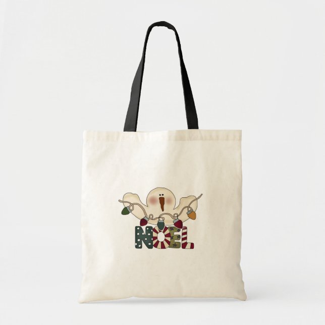 Snowman Noel T-shirts and Gifts Tote Bag (Front)