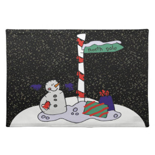 Snowman & North Pole - Placemat