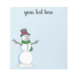 Snowman Notepad