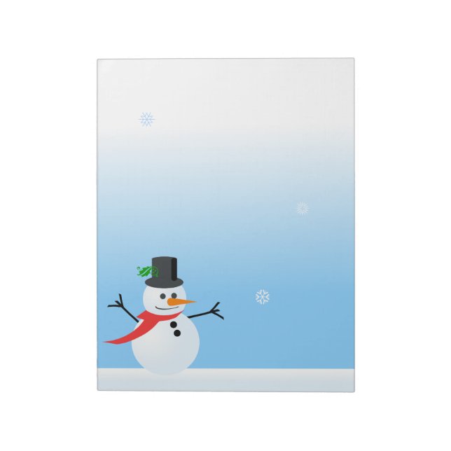 Snowman Notepad (Rotated)
