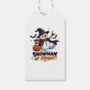 Snowman of Fright Halloween Gift Tags