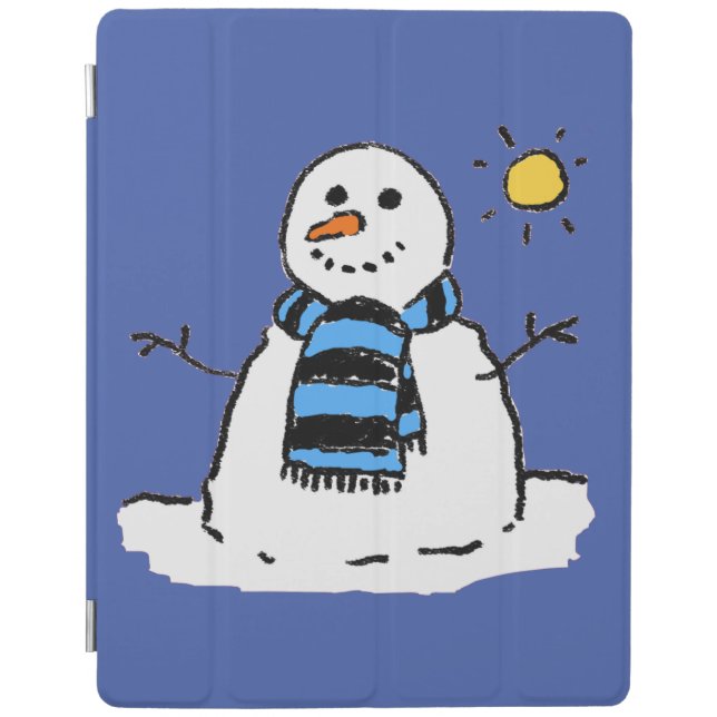 Snowman on a Sunny Winter's Day iPad Smart Cover (Front)