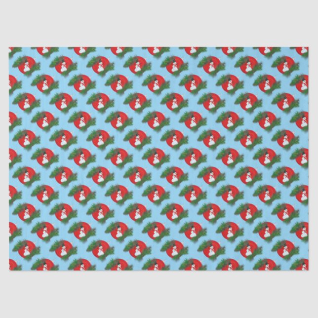 Snowman on ornament tissue paper (Front)