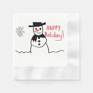 Snowman Paper Napkin