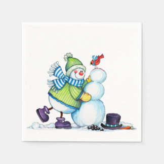 Snowman - Paper Napkin