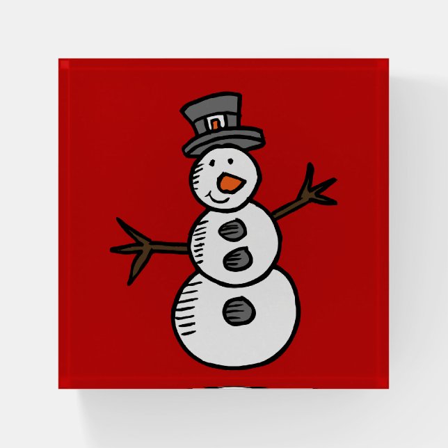 Snowman Paperweight (Front)