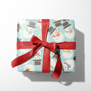 Snowman Party Holiday Gift Wrap