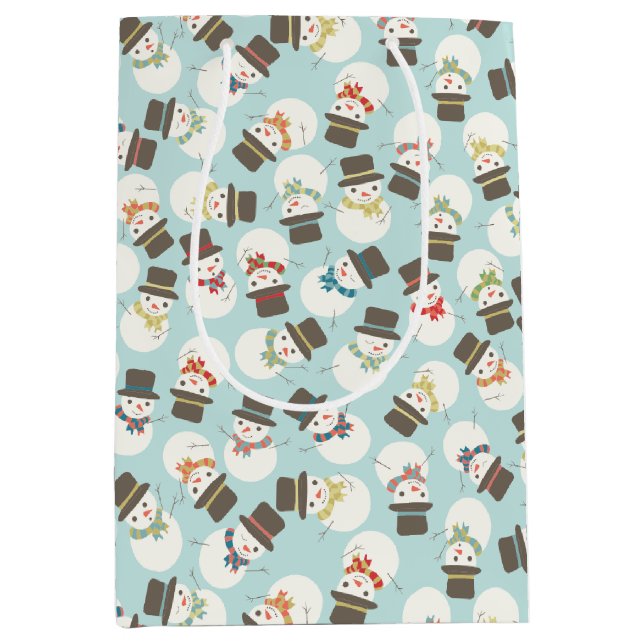 Snowman Party Medium Gift Bag (Front)