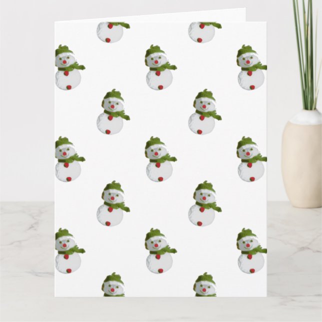 Snowman Pattern Card (Front)