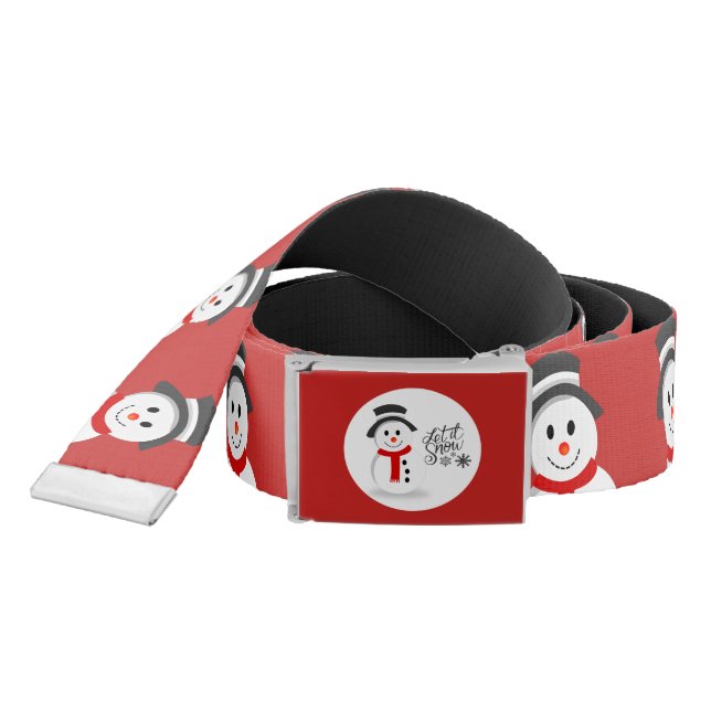 Snowman Pattern Christmas Belt (Snake)