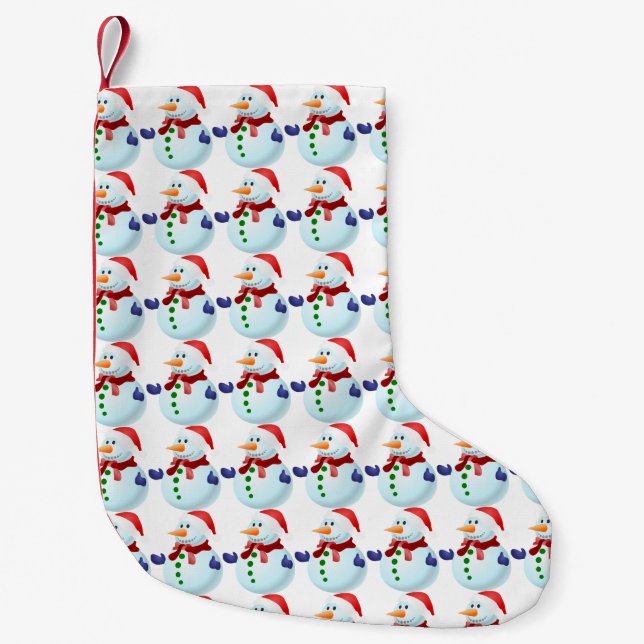 Snowman Pattern Christmas Stockings (Front)