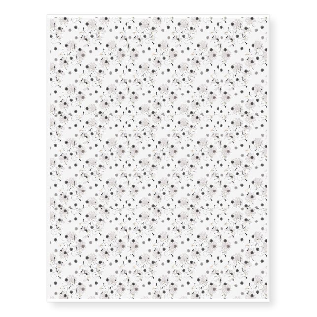 Snowman Pattern Temporary Tattoos (Front)