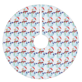 Snowman Pattern Tree Skirt