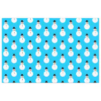 Cute Snowmen Tissue Paper, Zazzle